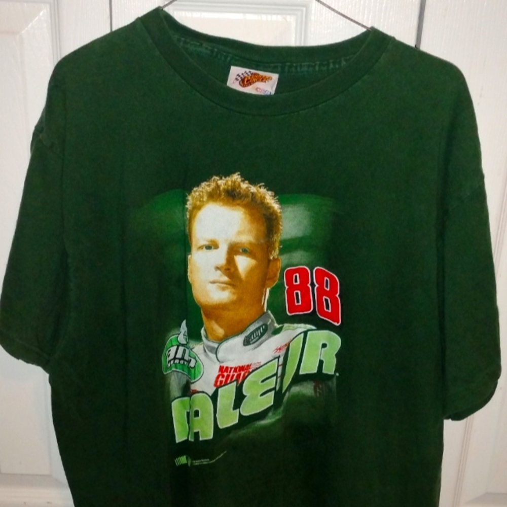 Bold Green Short Sleeve Dale Jr Graphic Tee